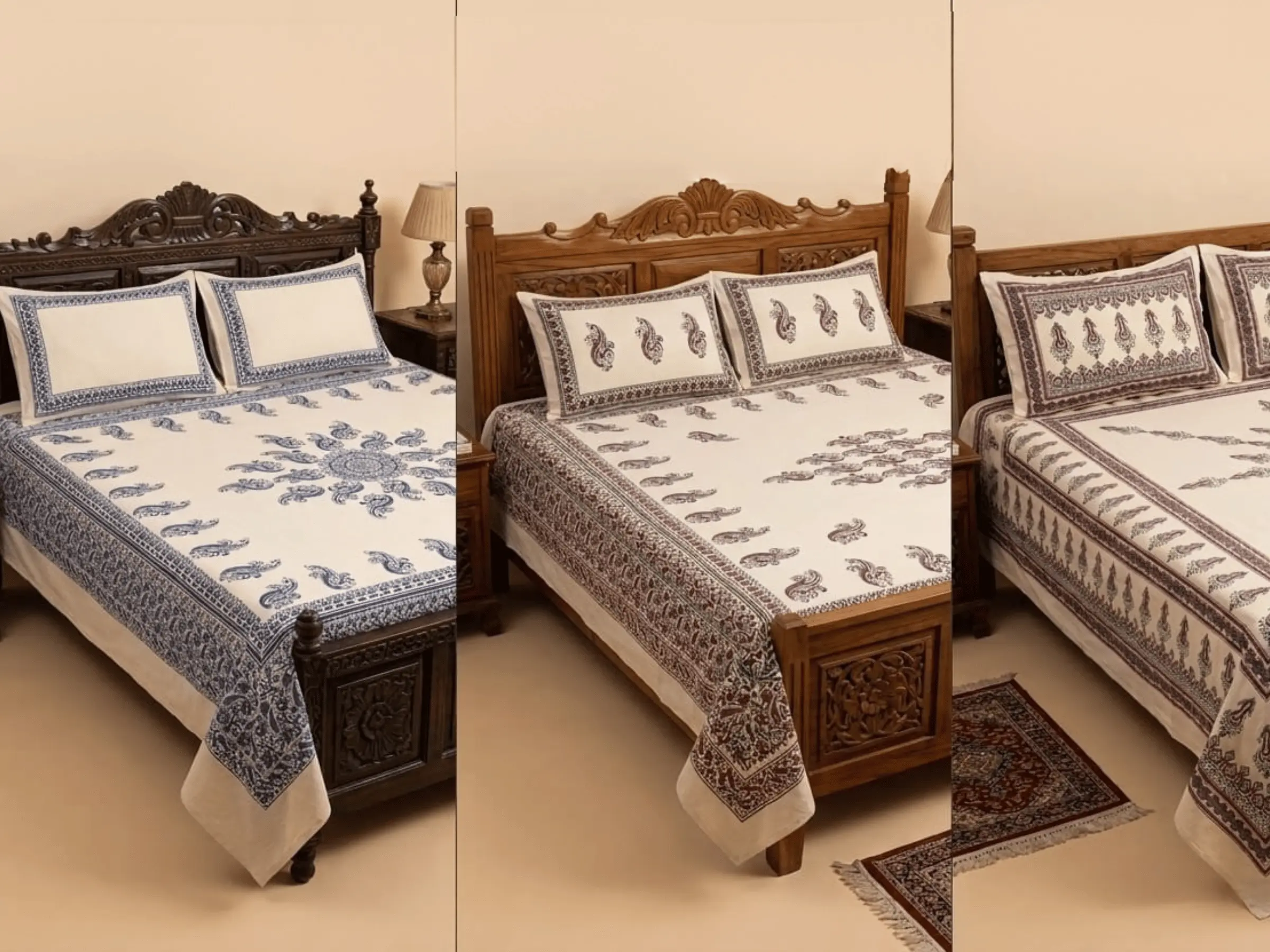 Hand Block Printed Royal Bedsheet